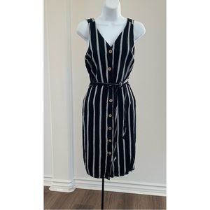 Black & White Striped Dress
